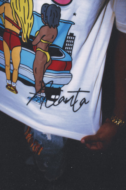 Girls Love Currency Premium Cream Box Tee