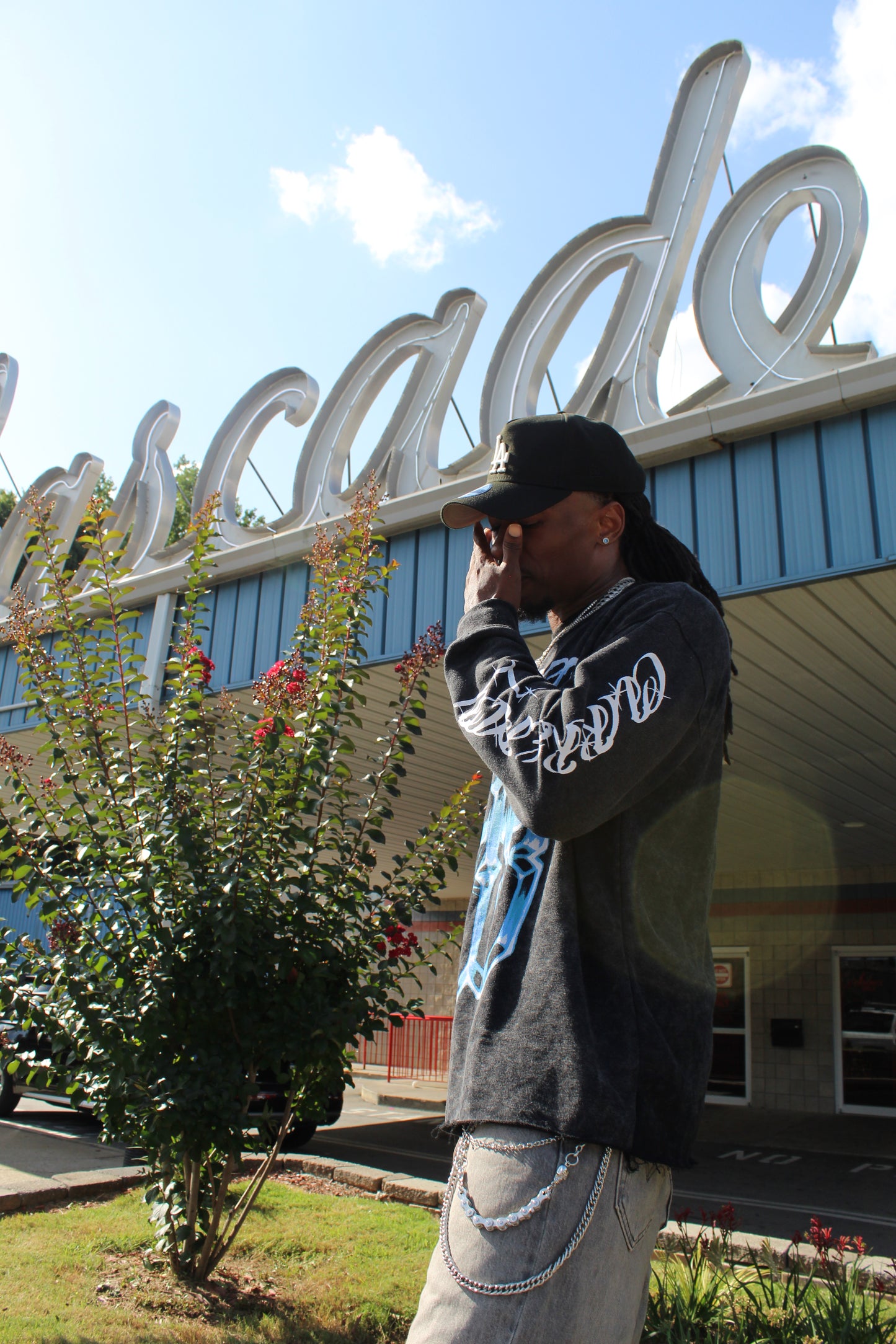 Currency Rose Oversized Acid Wash Tee